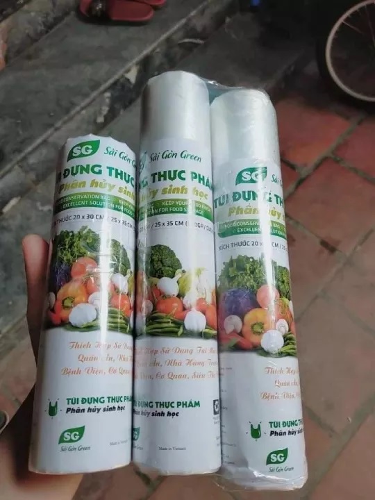 Combo 3 cuộn túi đựng thực phẩm sinh học