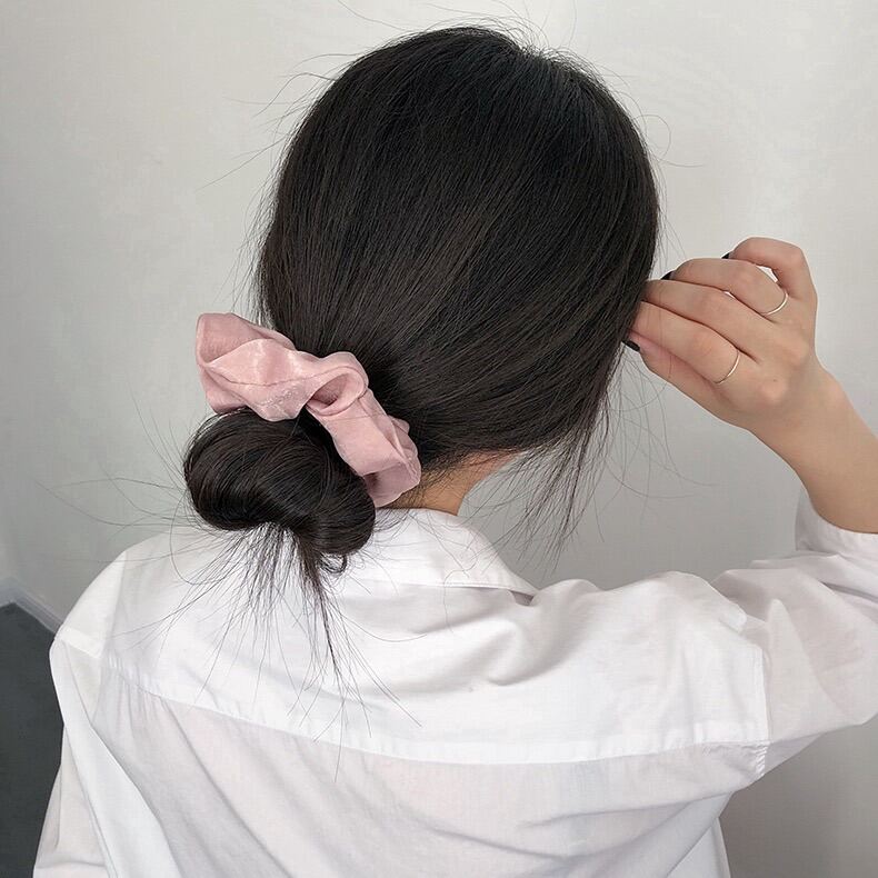 Cột tóc vải màu trơn - Trâm Bella