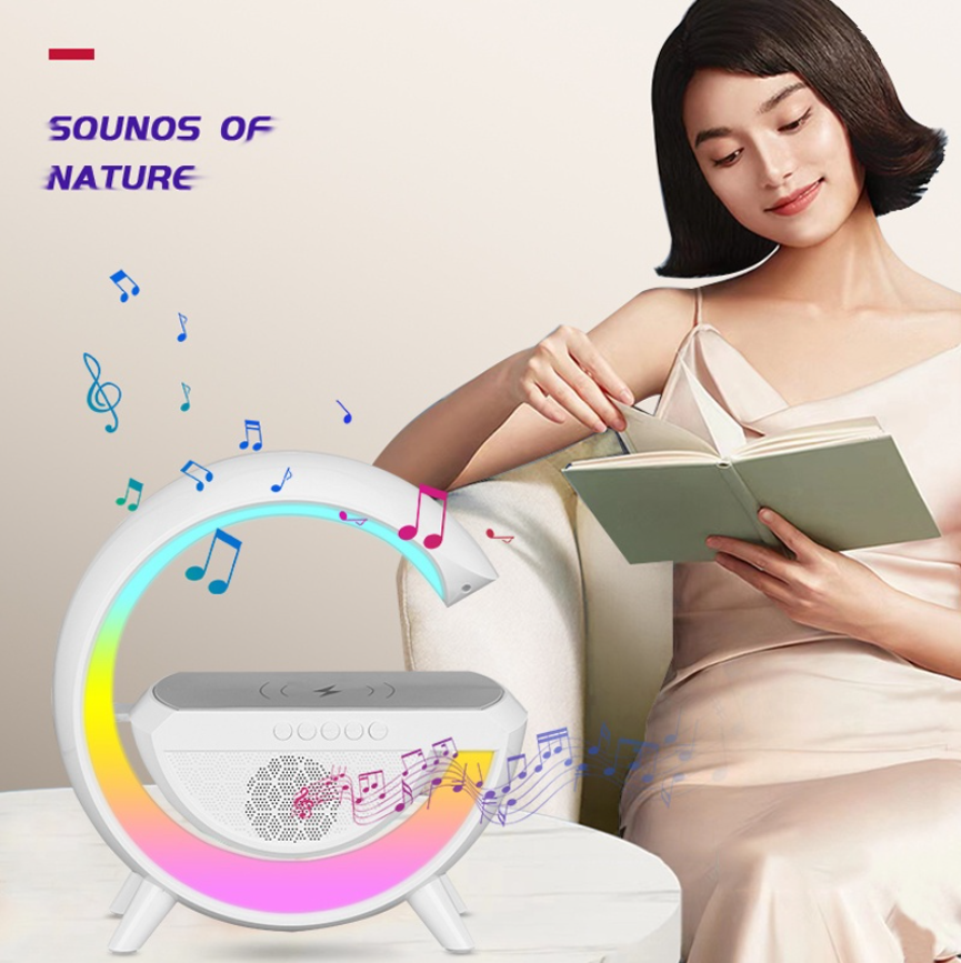 Loa để bàn cao cấp bt 2301 loa bluetooth kèm sạc ko dây 3in1 loa trang trí