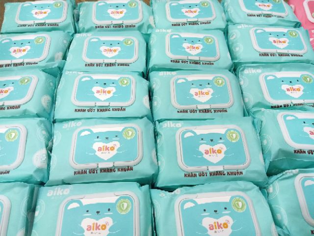 [COMBO 5 GÓI] KHĂN GIẤY ƯỚT KHÁNG KHUẨN AIKO 100 TỜ