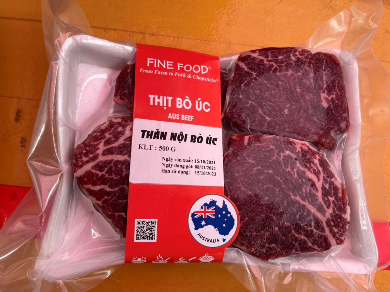 [CHỈ GIAO HCM] Thịt Thăn Nội Bò Úc - AUST Beef Tenderloin - 500gram