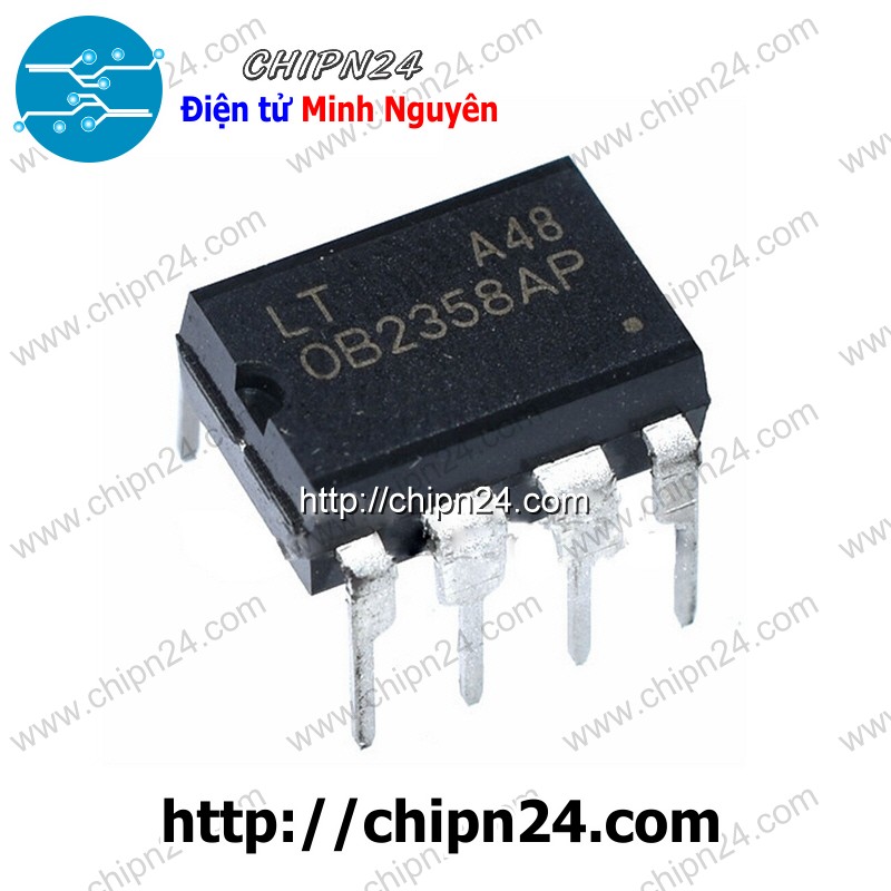 [2 con] (dip) ic ob2358 dip-8 (ob2358ap) (ic dao động nguồn xung)
