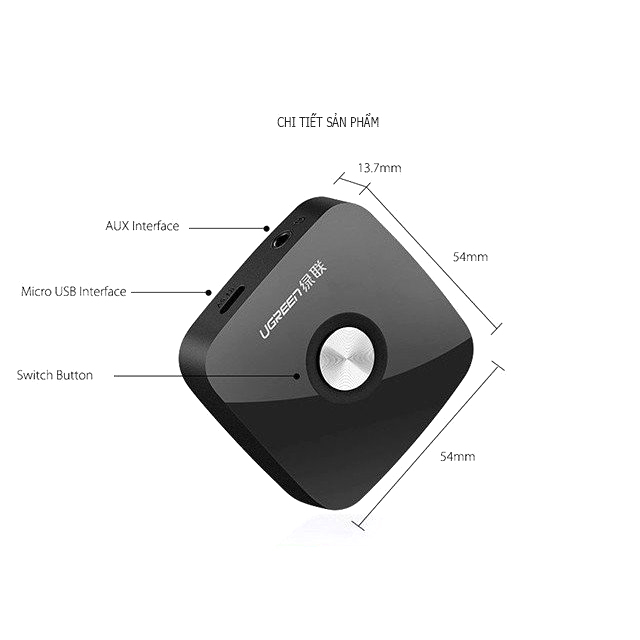 Bộ thu Bluetooth receiver adapter | Ugreen 4.1 - 30444