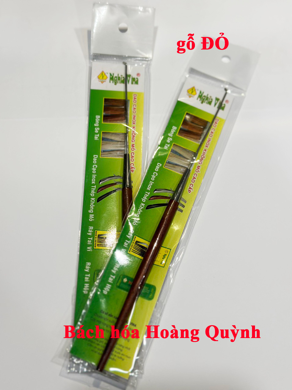 Set 2 cây móc tai cán gỗ NGHĨA VINA.