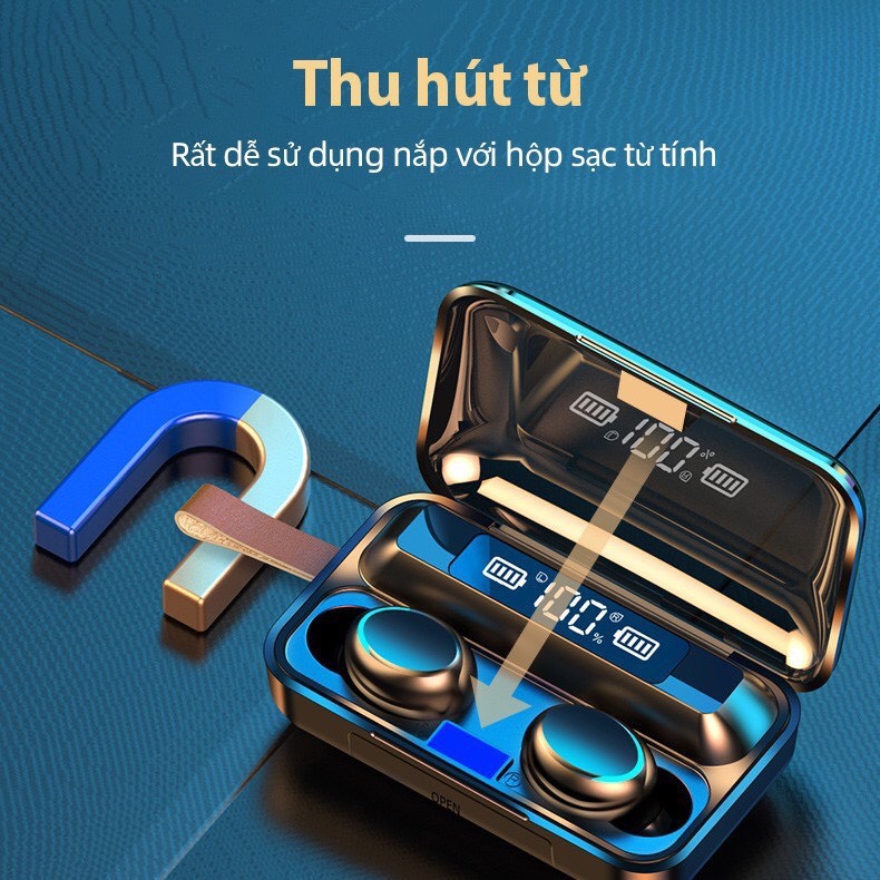 [BẢN QUỐC TẾ] Tai Nghe Bluetooth Kiêm Sạc Dự Phòng F9