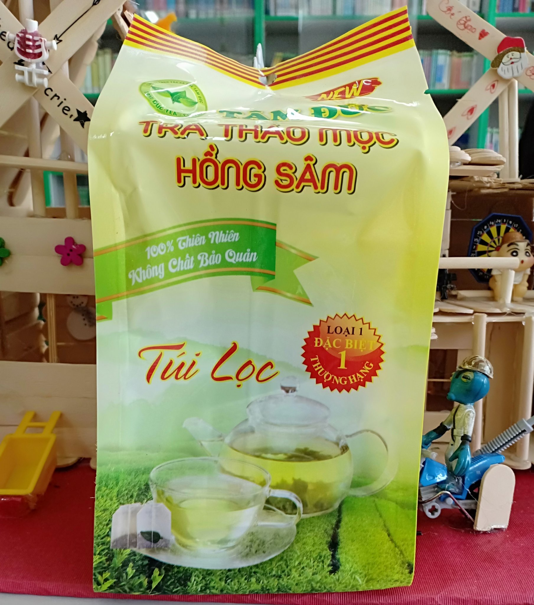 [HCM]Trà thảo mộc hồng sâm tâm đức