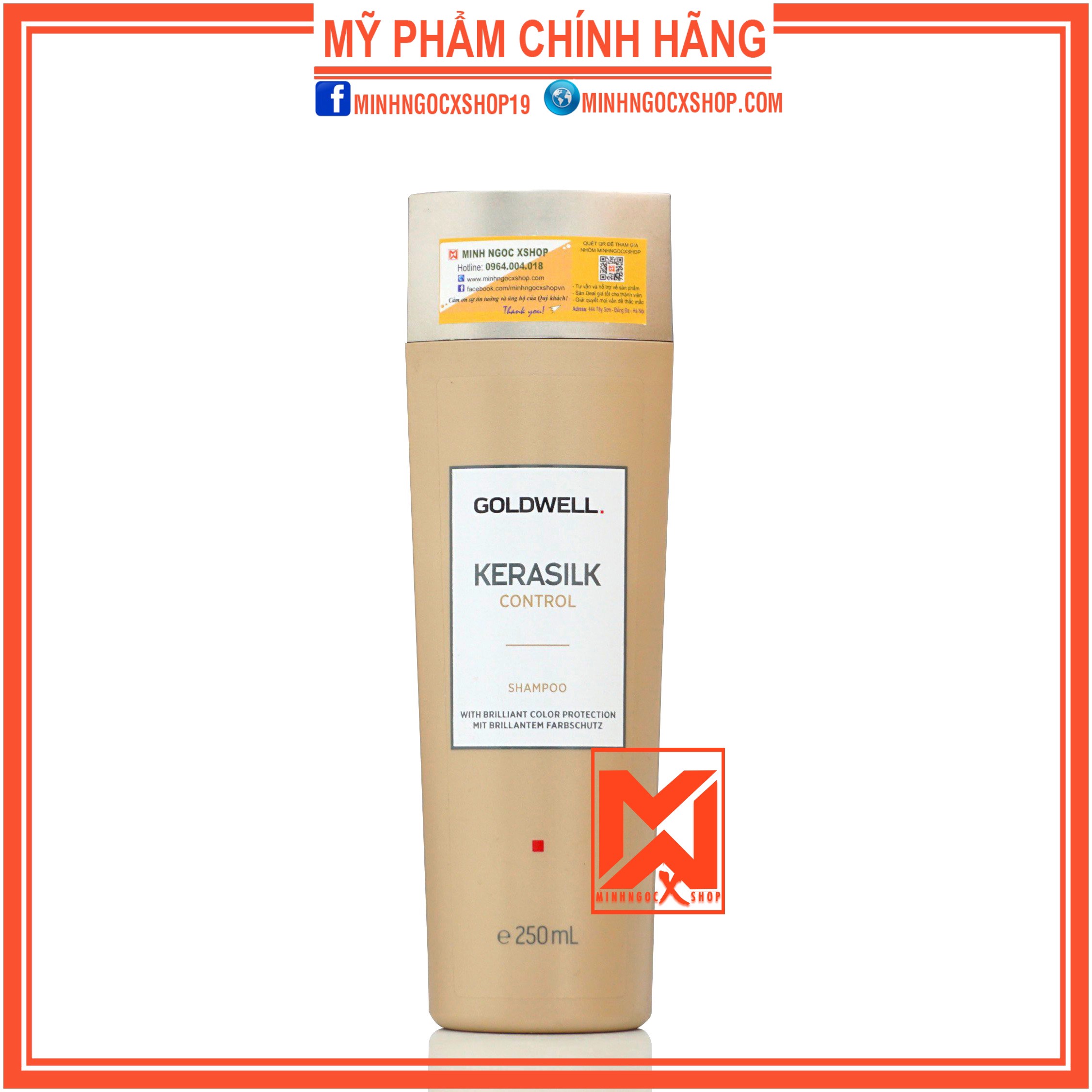 DẦU GỘI SUÔN MƯỢT GOLDWELL KERASILK CONTROL 250ML CHÍNH HÃNG