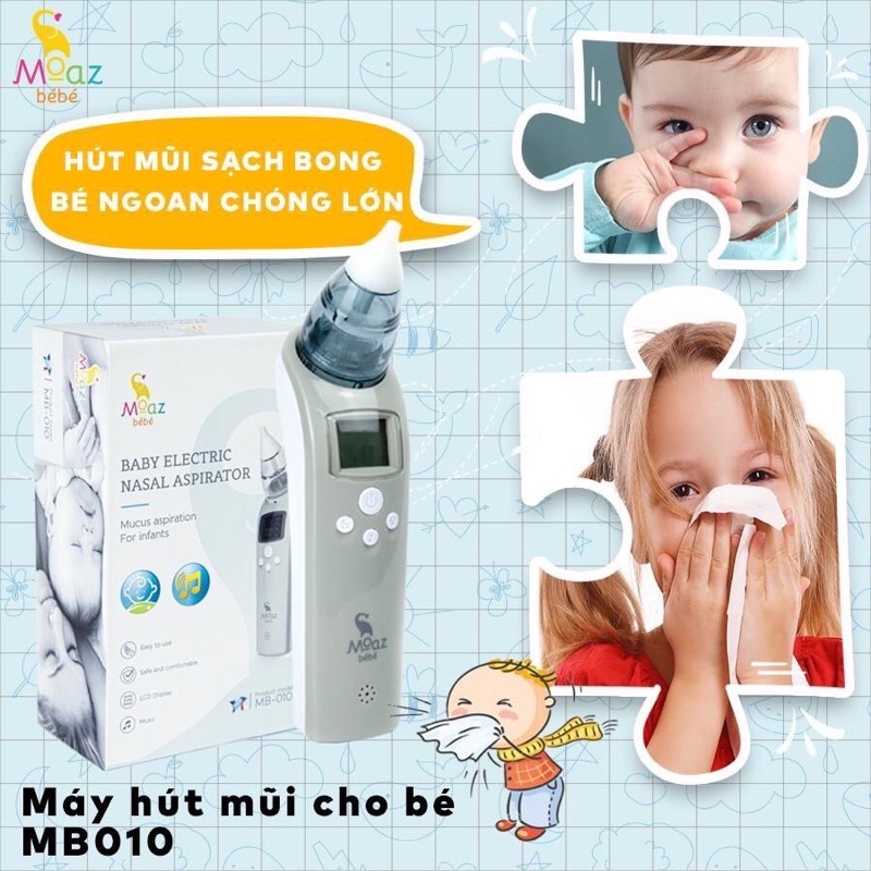 Máy hút mũi moaz bebe mb-010 an toàn cho bé