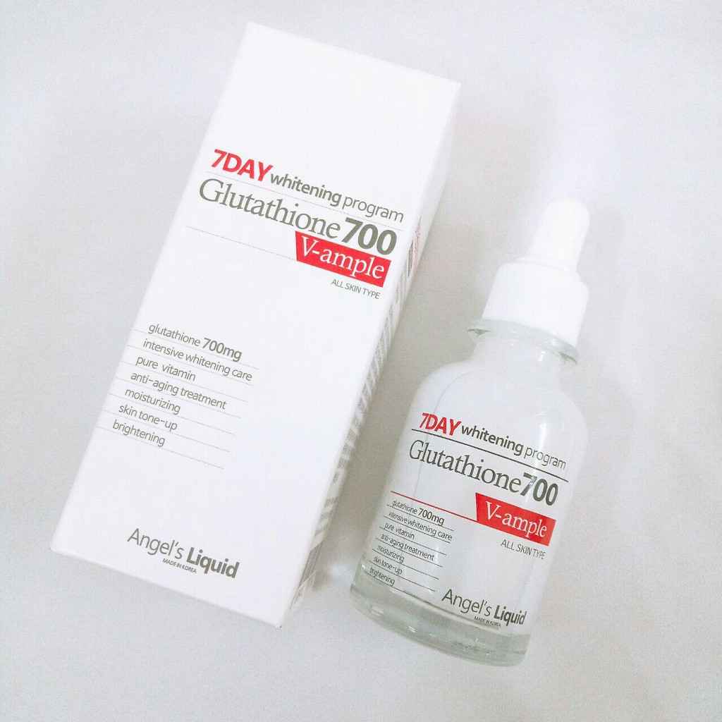 Huyết thanh trắng da 7day Whitening Program Glutathione 700 V-ample