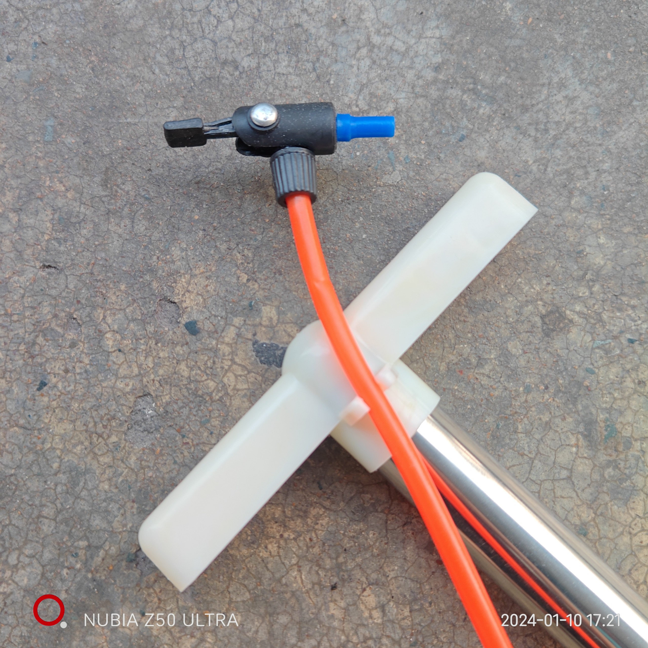 Ống bơm tay Inox ống bơm xe máy xe đạp