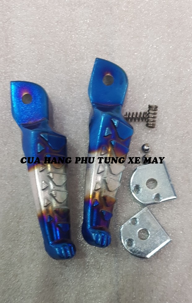 Gác chân kiểu cá sấu xi titan cho các loại xe - 1 cặp