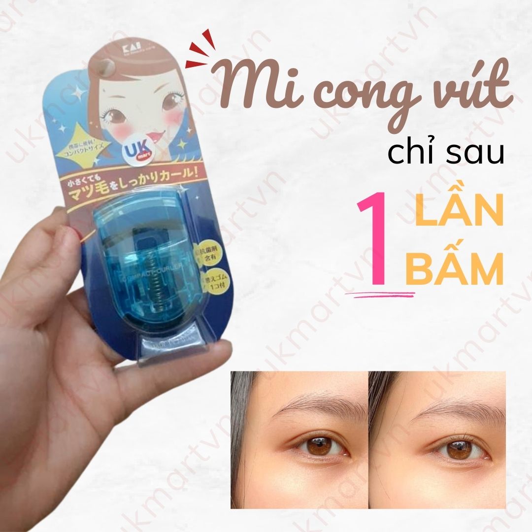 Kẹp Bấm Mi Nhật Bản Kai Compact Curler