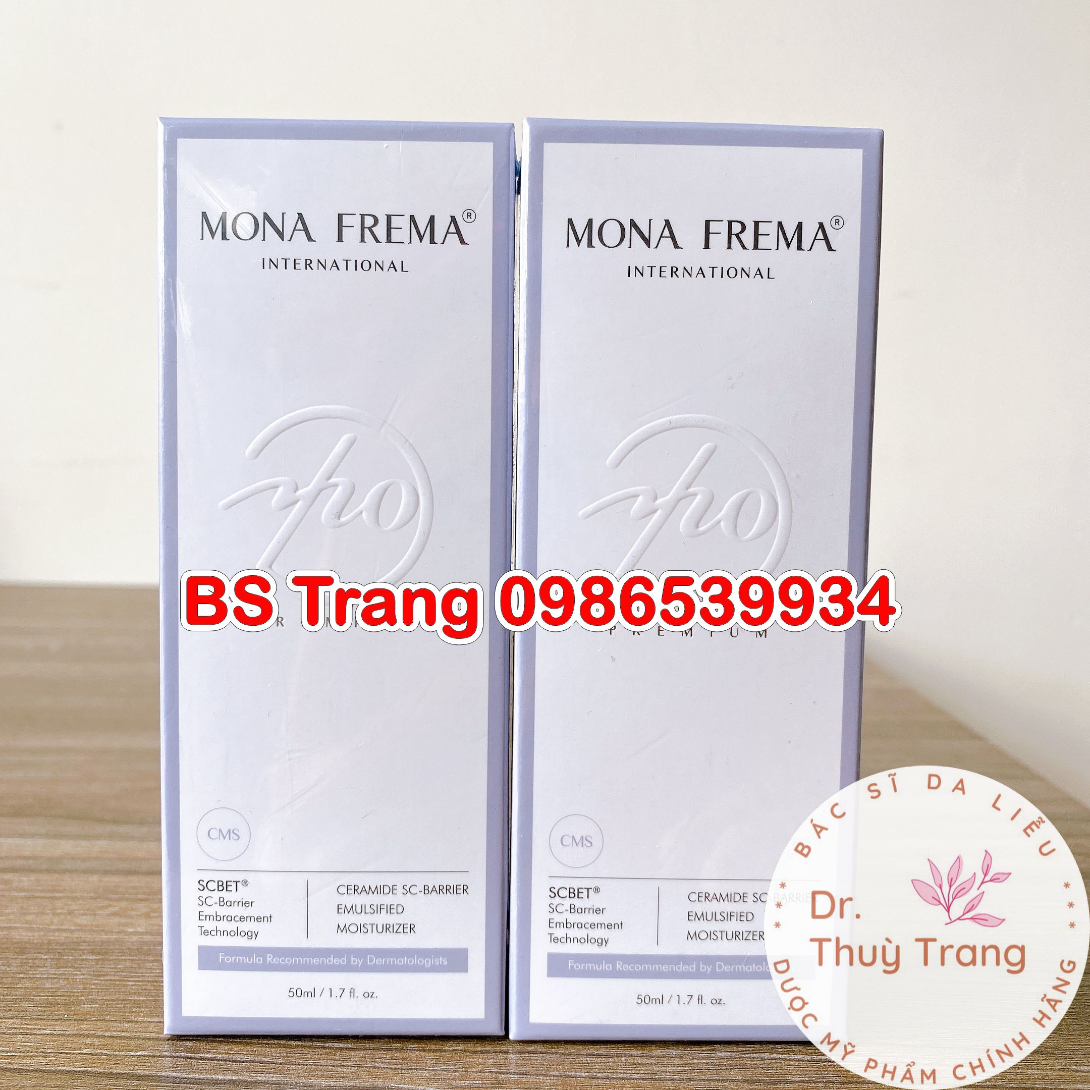 [Chính hãng] Tinh chất dưỡng ẩm cho da nhạy cảm Mona Frema CMS Moisturizer - 50ml