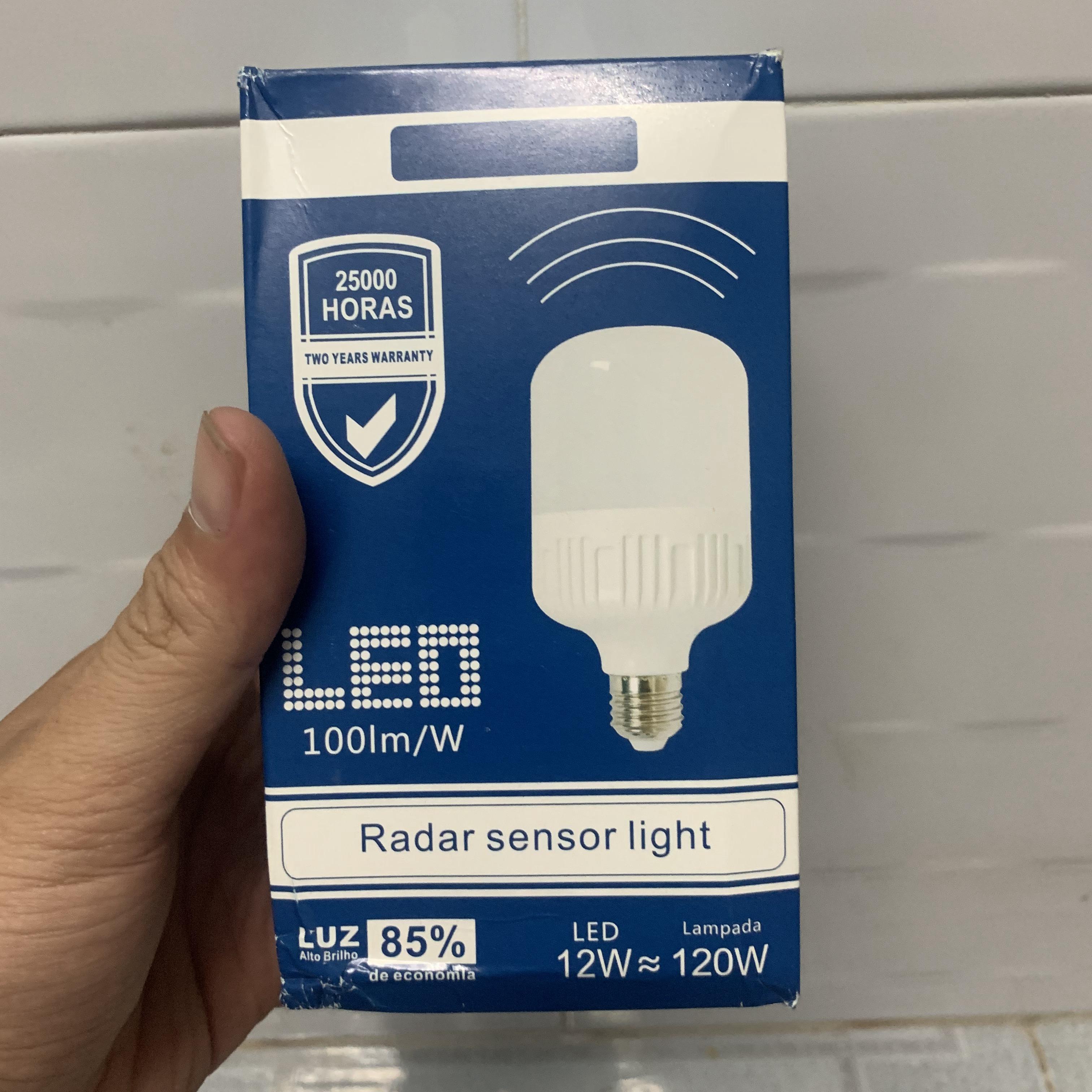 Đèn led cảm ứng chuyển động - 12w búp led