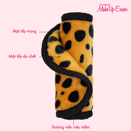 Khăn tẩy trang và tẩy da chết MakeUp Eraser siêu mềm mịn bản Da Beo Cá Tính Cheetah Print
