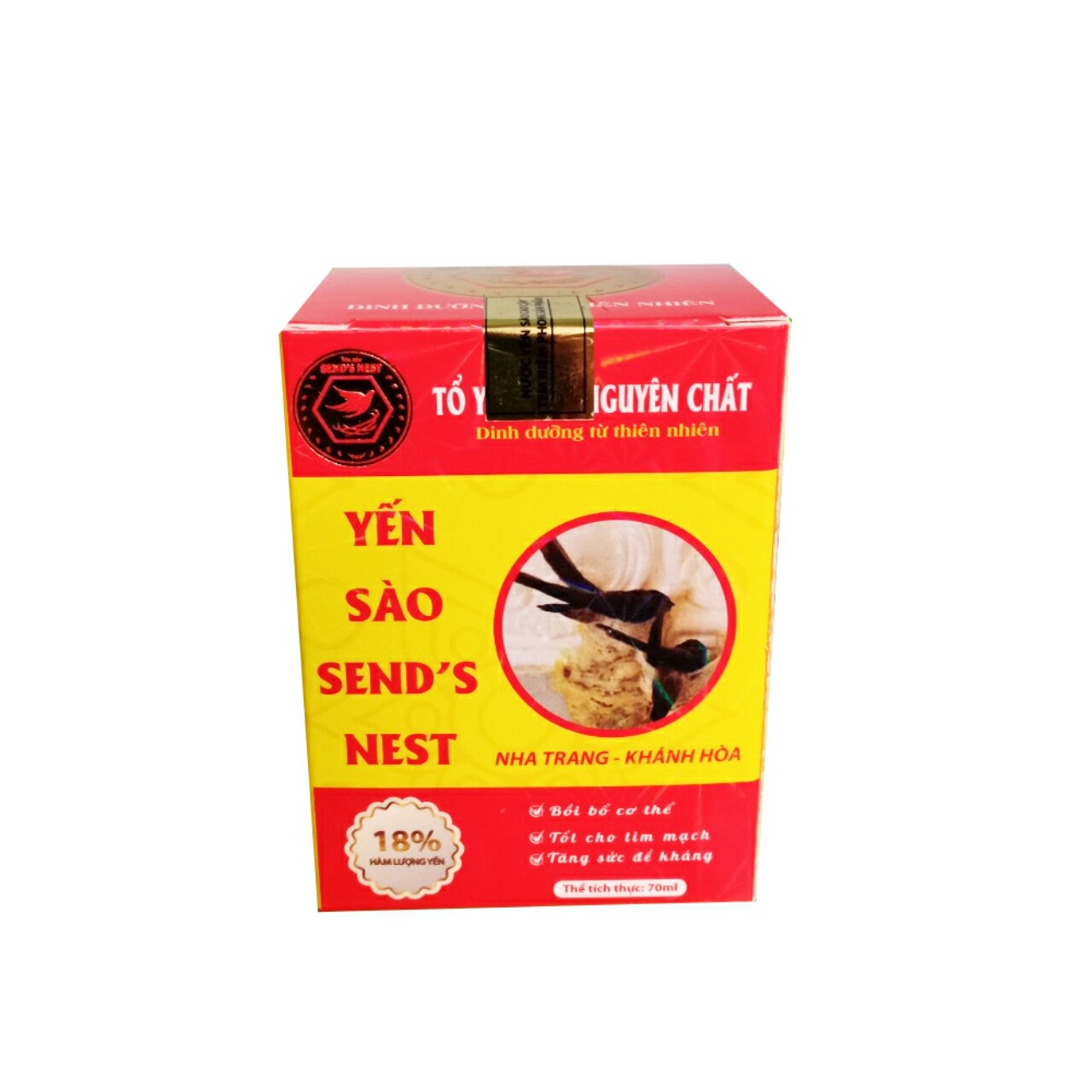 NƯỚC YẾN SÀO SENDS NEST NGUYÊN CHẤT 18% TỔ YẾN