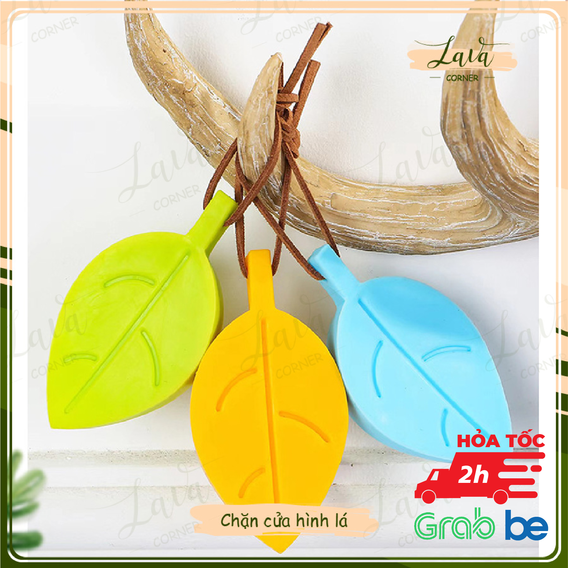 Miếng Chặn Cửa Chắn Gió Chống Va Đập Hình Chiếc Lá