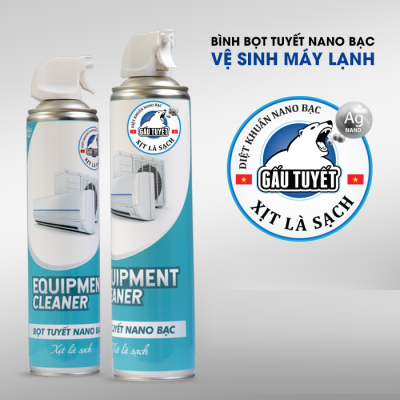 [HCM]CHAI BỌT TUYẾT BẠC VỆ SINH MÁY LẠNH AIRCON CLEANER 600G