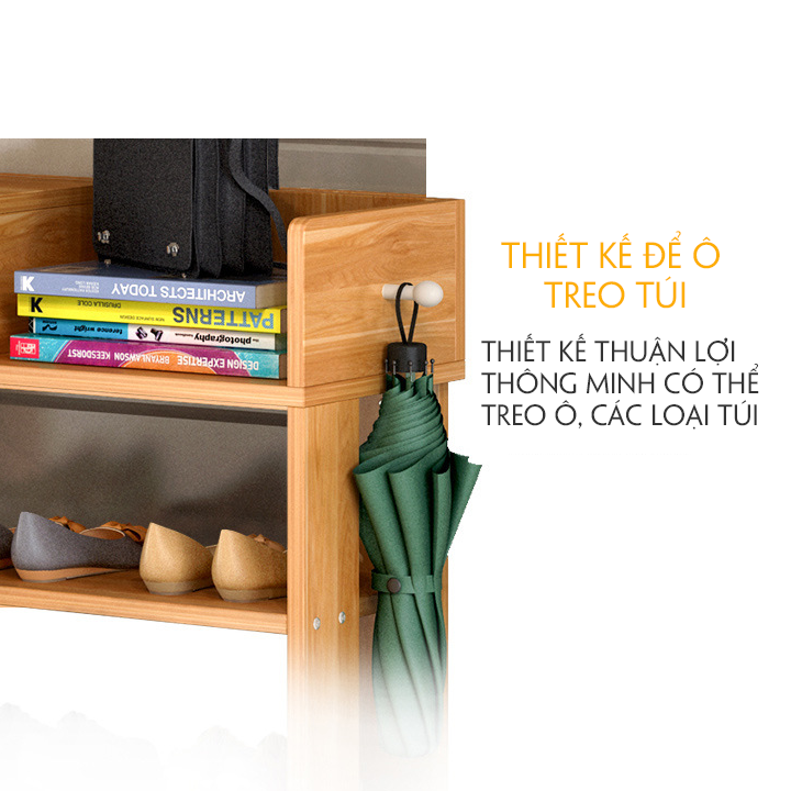Kệ giày dép bằng gỗ 5 tầng