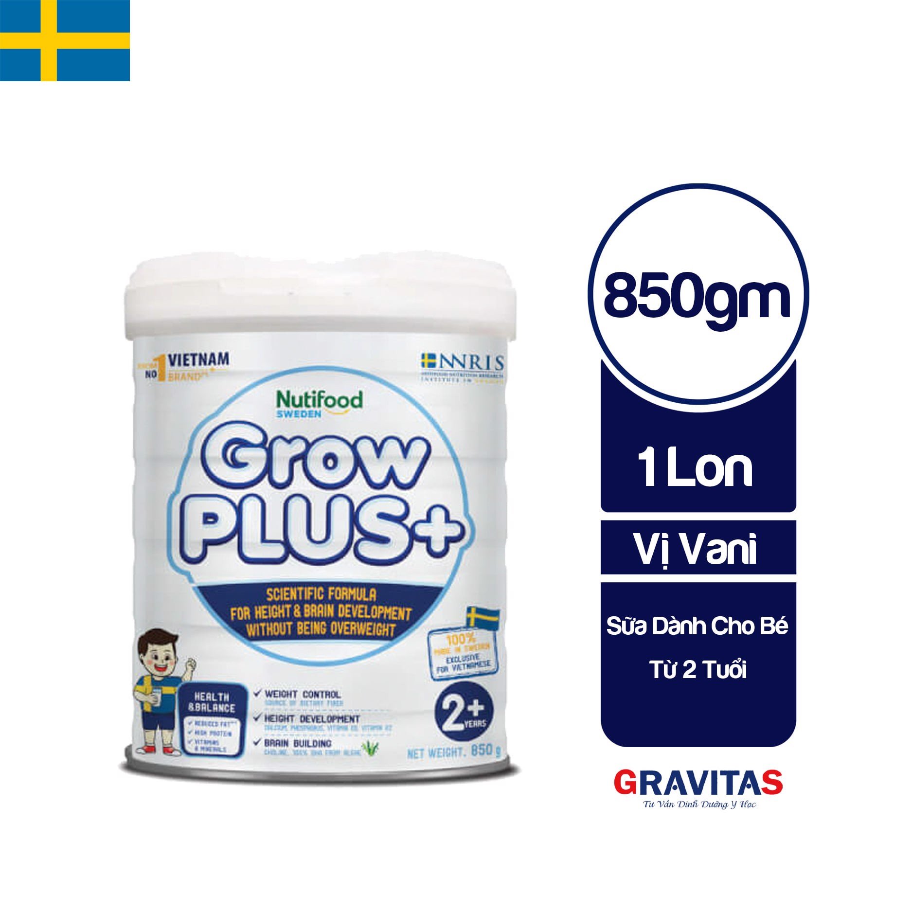[HCM]Sữa Bột GROW PLUS TRẮNG  850G (trẻ 2 tuổi trở lên)