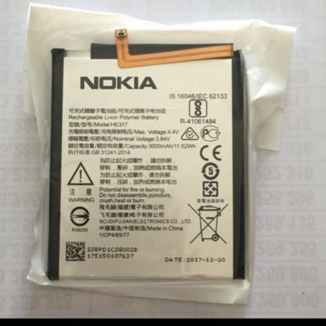 Pin Nokia He317 bảo hành 6 tháng cam kết sản phẩm đúng mô tả chất lượng đảm bảo an toàn cho người sử dụng