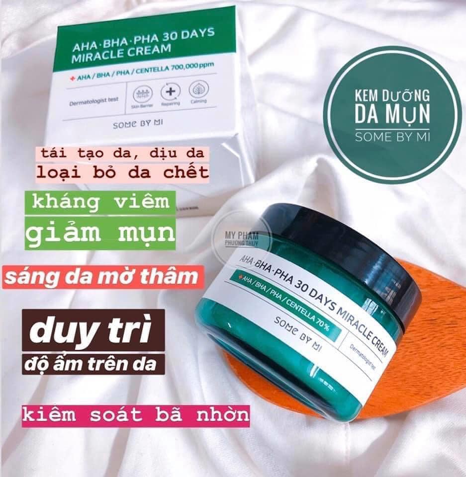 Kem dưỡng trị thâm, mụn AHA – BHA – PHA Miracle 30 Days SOME BY MI