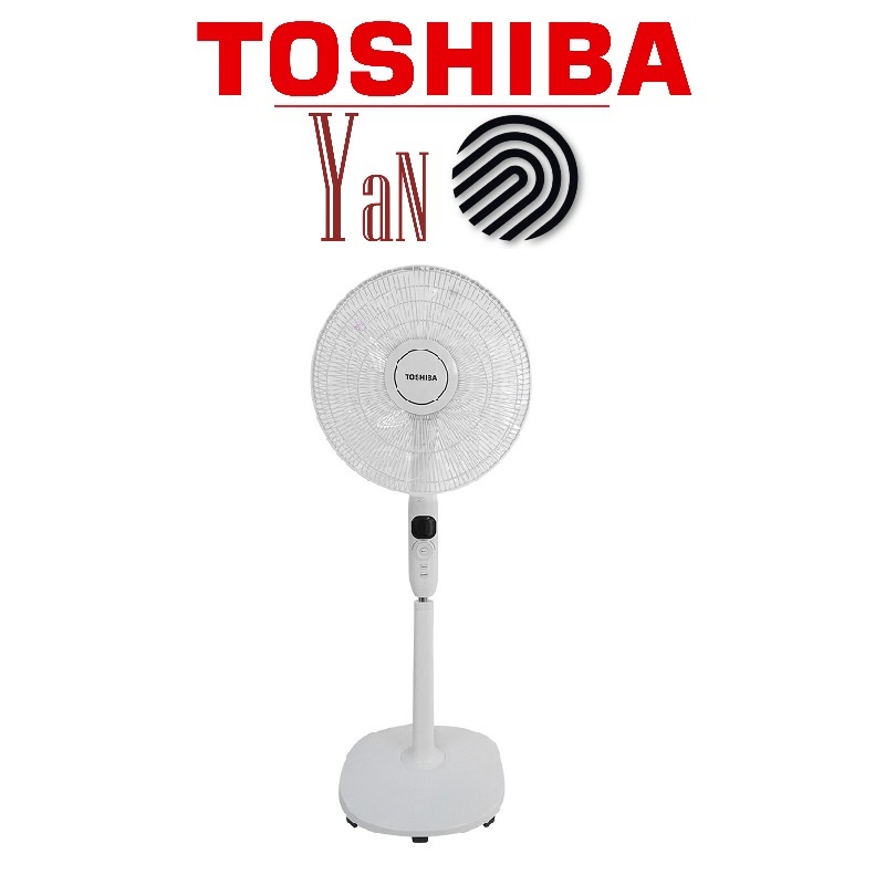Quạt cây đứng 9 cánh Inveter có remote điều khiển từ xa màu xám Toshiba F-LSD10(H)VN 30W- Hàng chính hãng