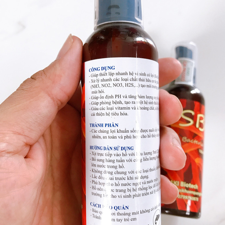 Men Vi Sinh Vi Khuẩn Quang Hợp Psb Chai Xịt 100ml Cho Hồ Cá Cảnh, Hồ Thủy Sinh
