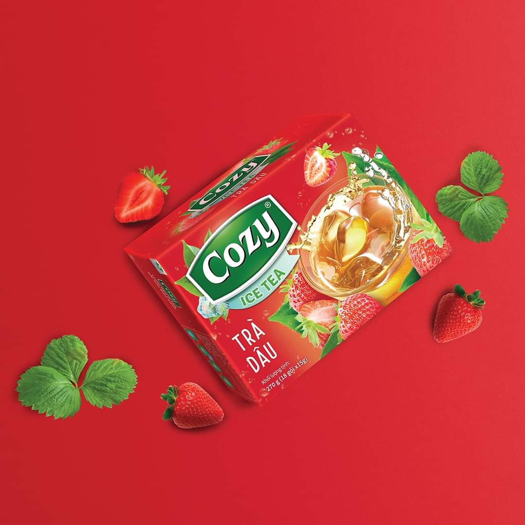 Trà hòa tan cozy vị dâu, đào