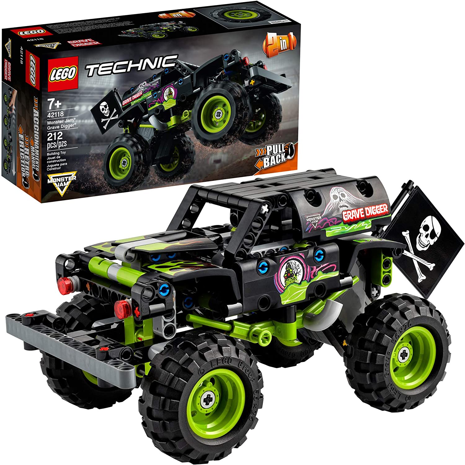 Đồ chơi LEGO TECHNIC -Chiến Xe Monster Jam Grave Digger - 42118