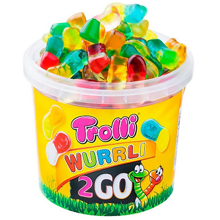 (2 loại) Kẹo Dẻo Con Sâu Trolli Wurrli 150gr