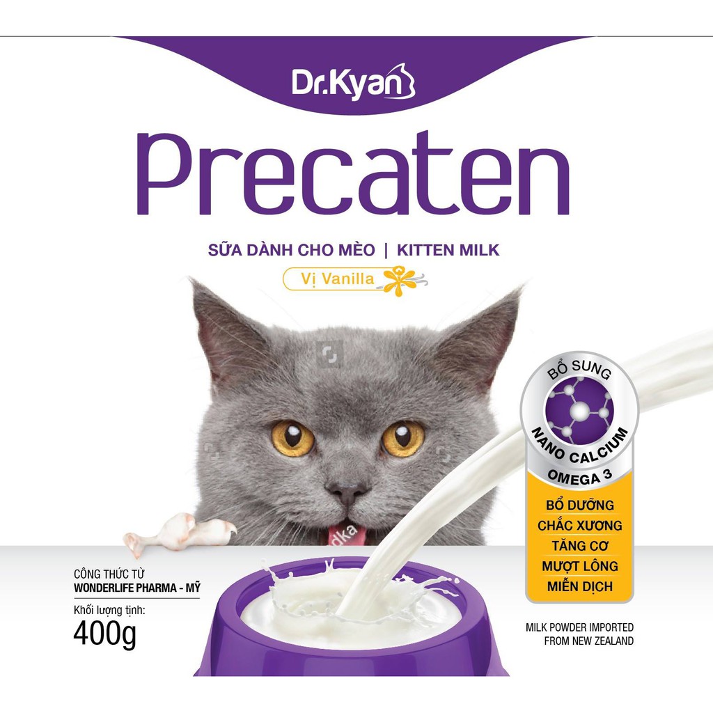 Sữa Bột Precaten Dr.Kyan cho Mèo - 110g
