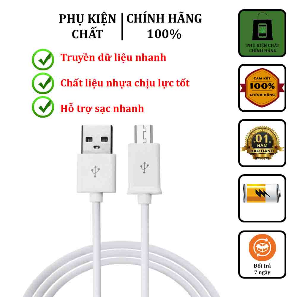 Cáp Samsung S7 1m2 Micro Sạc Nhanh - Hỗ Trợ Các Dòng Androi