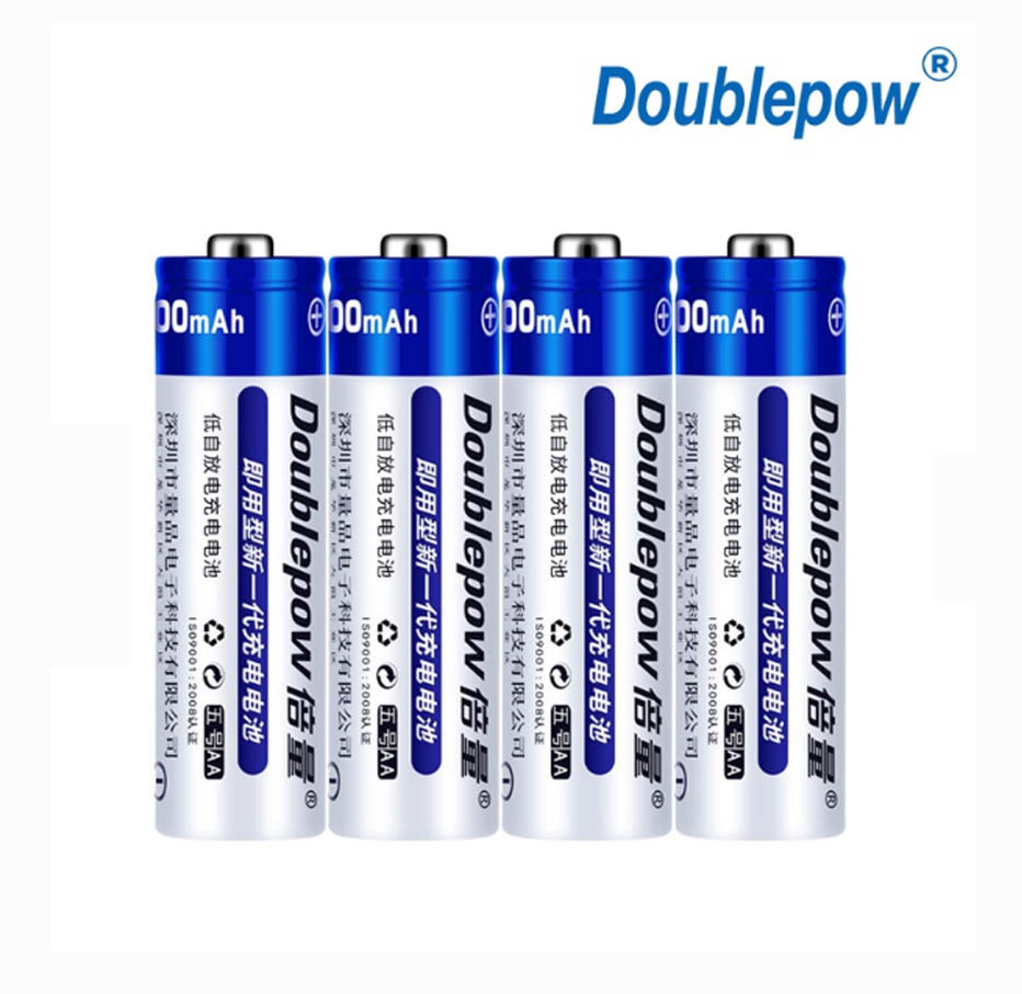 Bộ 04 Pin Sạc AA 1200mAh Doublepow (Hàng Chính Hãng)
