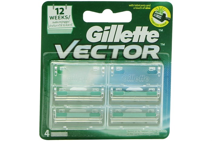 [HCM]4 cái lưỡi cạo râu lưỡi kép Gillette Vector