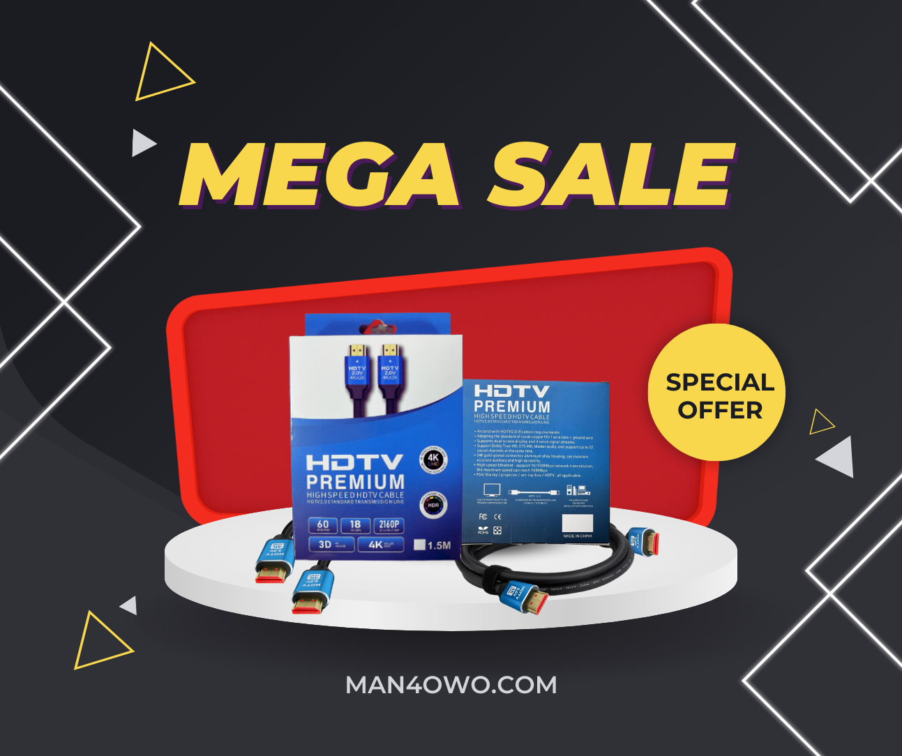 Dây cáp HDMI, Loại 2.0 Tốc Độ Cao, Chất Lượng Hình Ảnh 4k, Chuyên Dành Cho Doanh Nghiệp