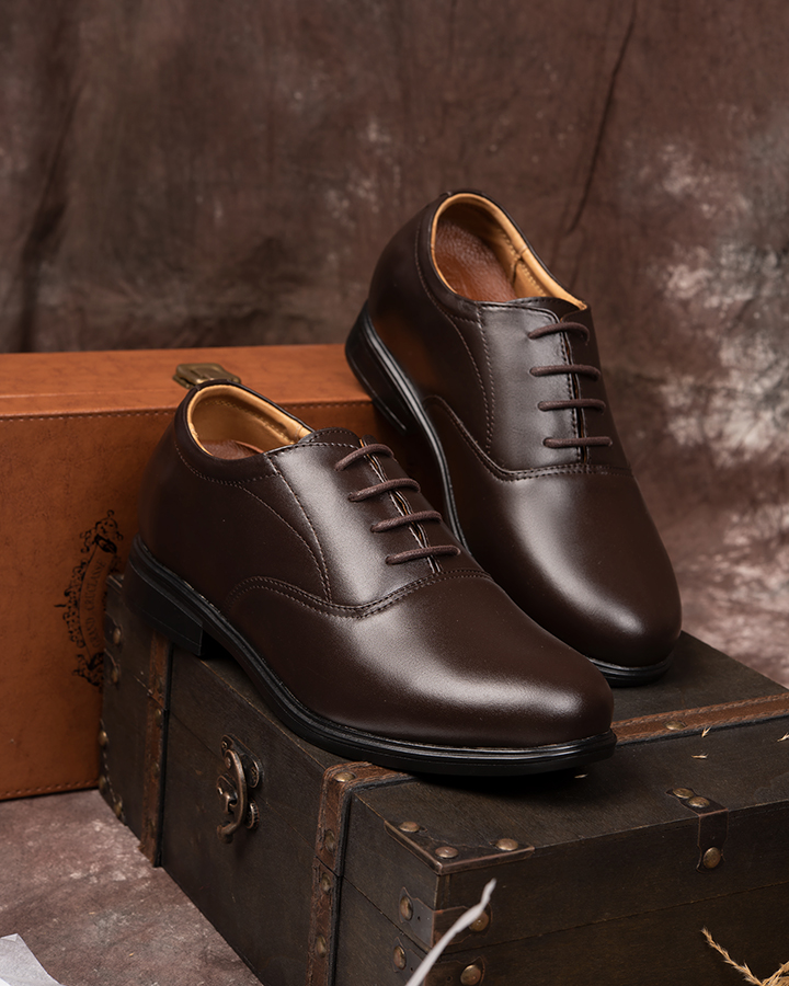 [6cm]-padded shoes men's T&TRA T41 Brown
