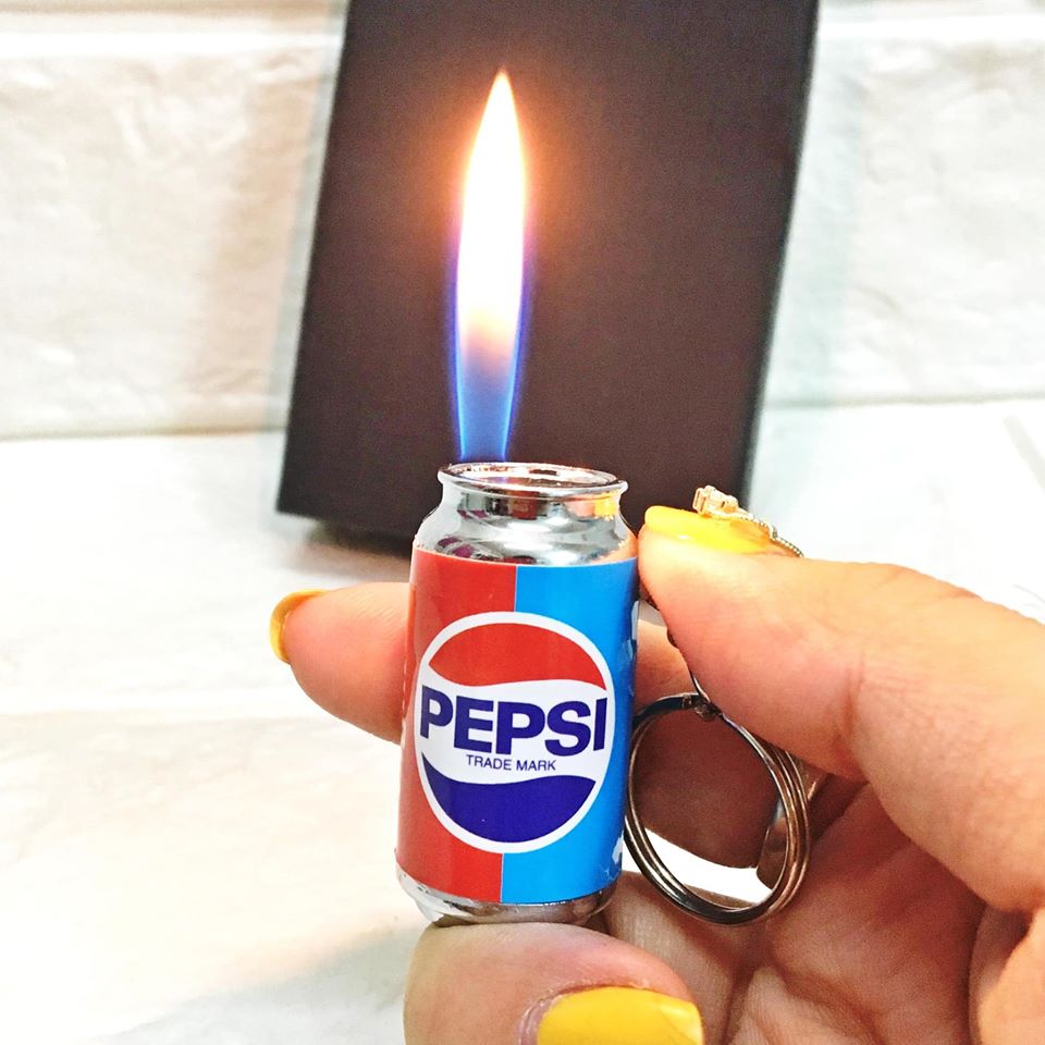 BẬT LỬA - MÓC KHÓA HÌNH LON PEPSI - (XÀI GAS)