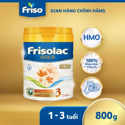 [FREESHIP TOÀN QUỐC] [Nhập khẩu Hà Lan] Sữa Frisolac Gold Pro 3 800g - cho trẻ 1-3 tuổi
