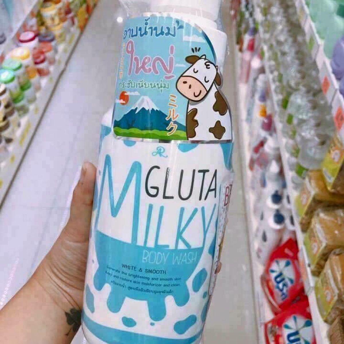 Sữa tắm Milky Gluta Aron Thái Lan 800ml
