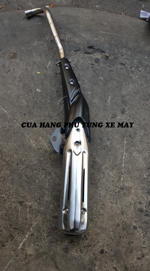 Pô gắn xe Sirius kiểu Exciter 5 số ( full bộ kèm che pô ) bền đẹp