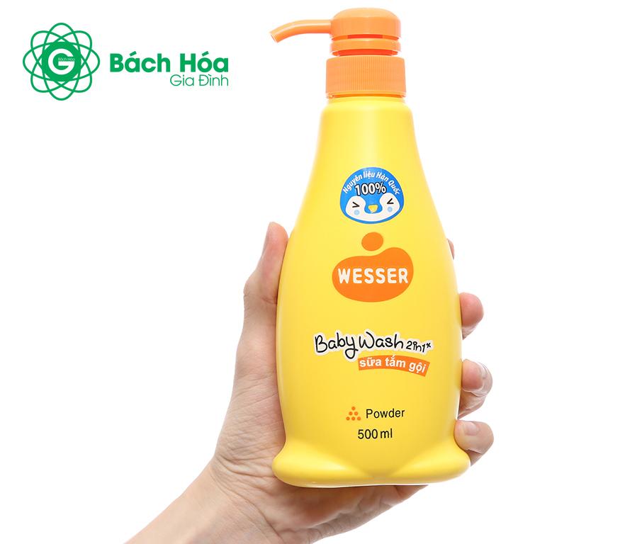 Sữa tắm gội Wesser 2 in 1 500ml