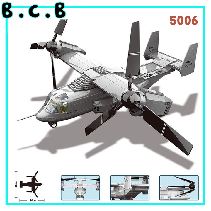 Bộ đồ chơi lắp ráp army mô hình máy bay phản lực quân sự wange 5006