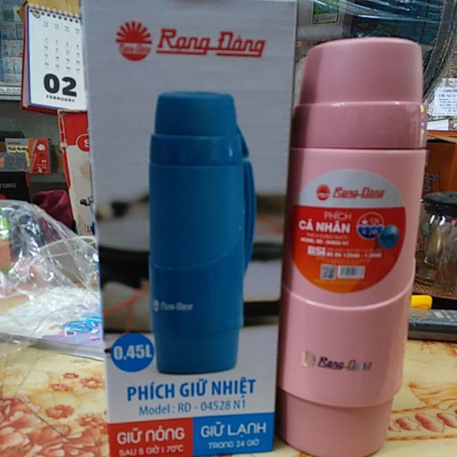 Phích giữ nhiệt rạng đông 045l model: rd 04528 n2