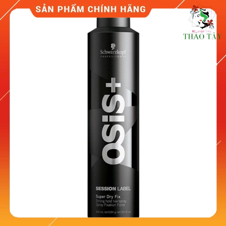 Gôm xịt tóc siêu cứng Osis Schwarzkopf Session Label đen 500ml (ĐỨC)- chai