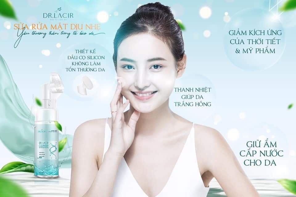 Sữa rửa mặt bạc hà kiềm dầu Dr.lacir ( Chính hãng)