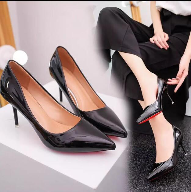 [Hoàn tiền 15%]Giày cao gót da bóng - Hàng quảng châu cao cấp {Hình thật ảnh cuối}