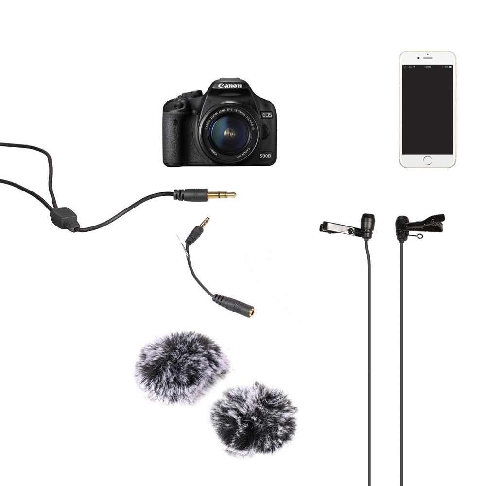 Cặp micro cài áo phỏng vấn cho Camera, Gopro, Smartphone | Comica CVM-D02 Dualmic
