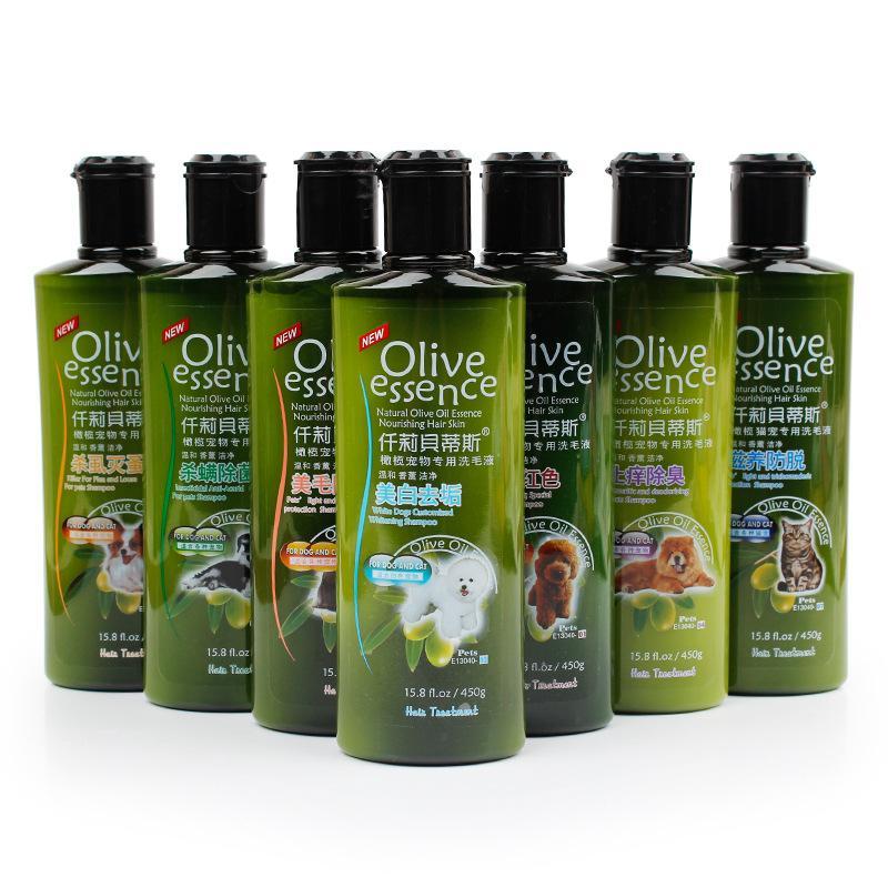 Sữa tắm Olive Essence Cho Chó Mèo Khử Mùi Thơm Lâu Mượt Lông Phòng Ve Rận 450ml