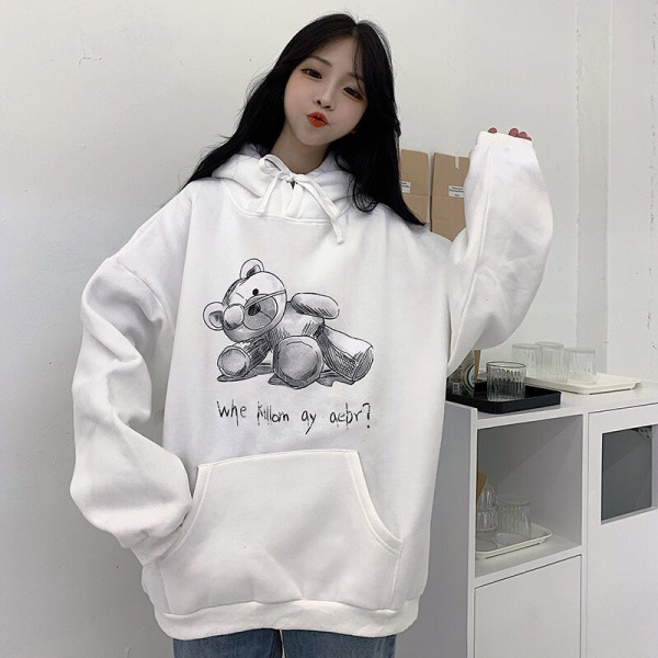 ÁO HOODIE GẤU MỘT MẮT